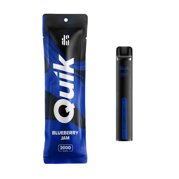 KS Quik 2000 Puff บุหรี่ไฟฟ้าแบบใช้แล้วทิ้ง กลิ่น แยมบลูเบอรรี่